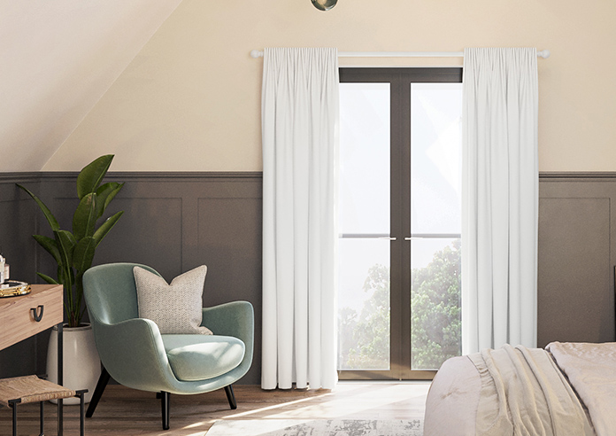 Ascot, Snow White - Made to Measure Curtains - Image 3